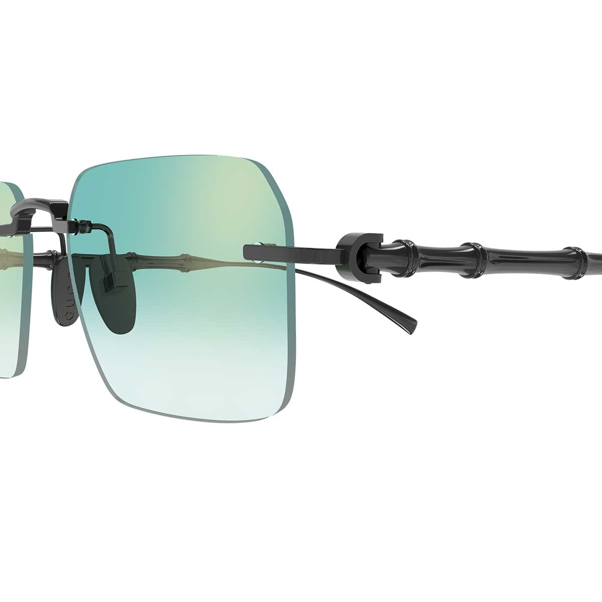 Gucci Occhiali da Sole GG2154S 004 Rutenio/Verde Uomo