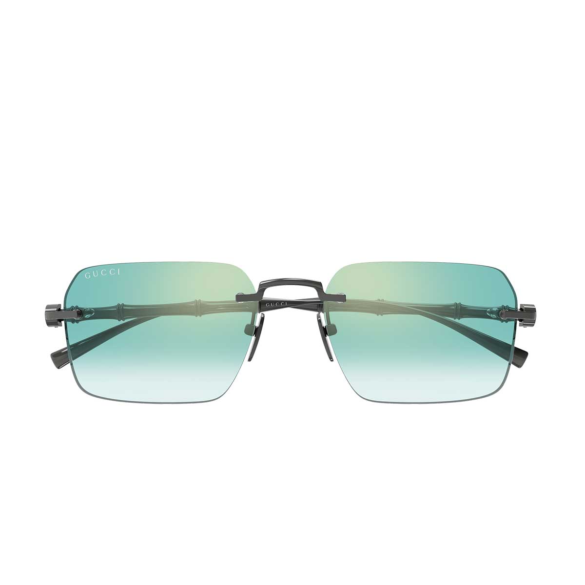 Gucci Occhiali da Sole GG2154S 004 Rutenio/Verde Uomo