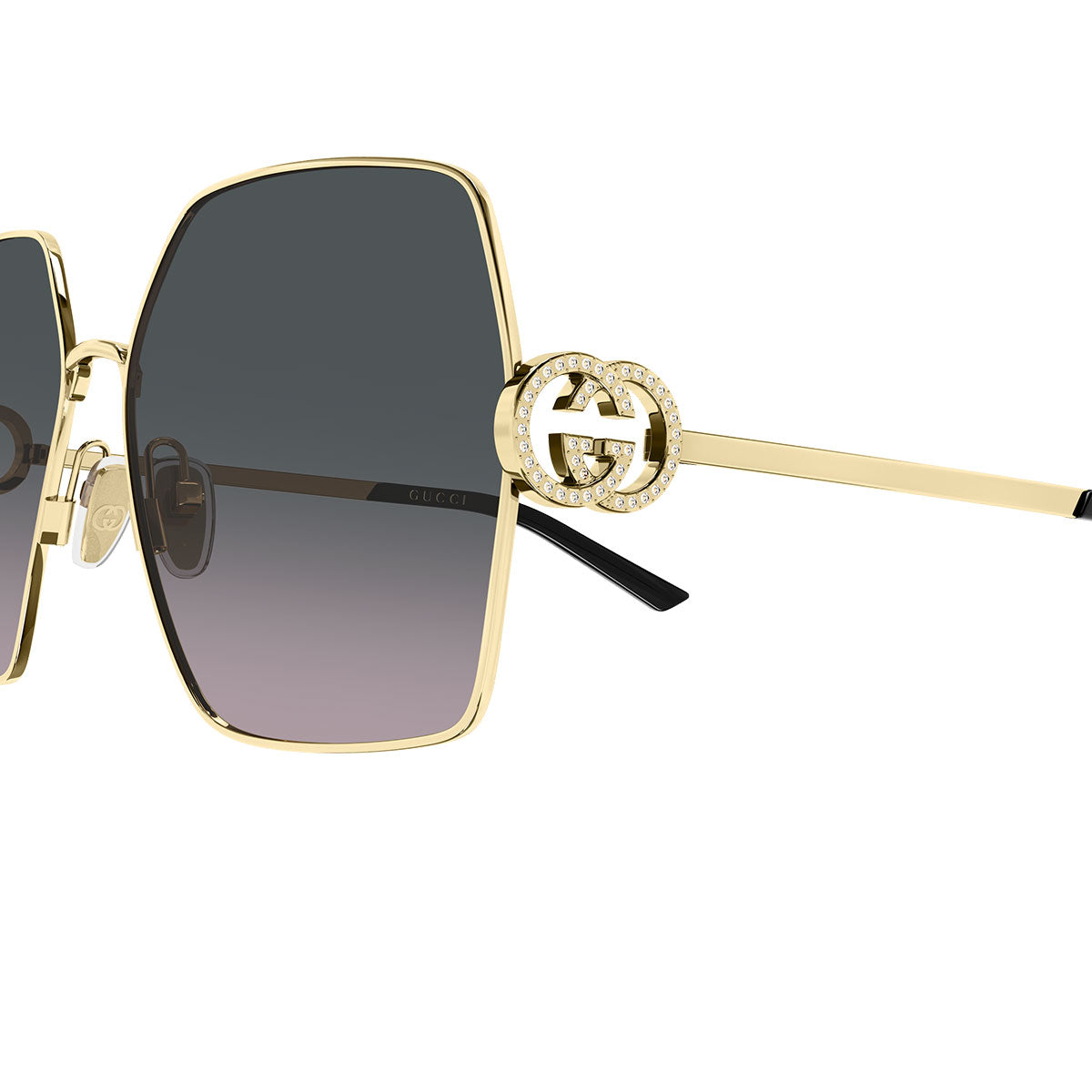 Gucci Occhiali da Sole GG2163S 002 Oro/Grigio Sfumato Donna