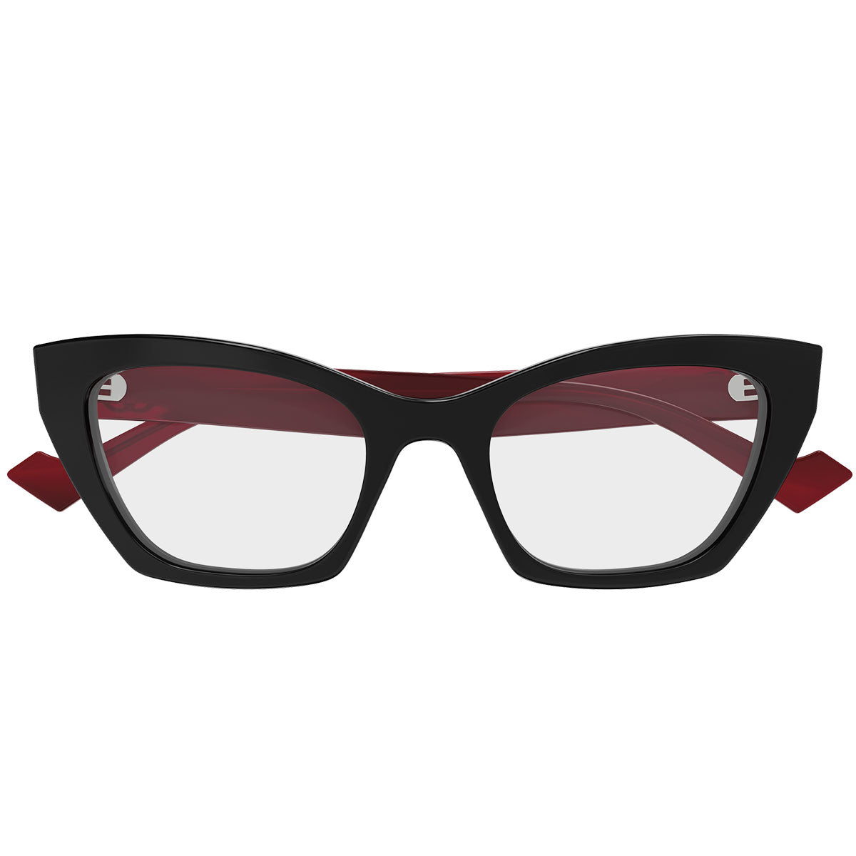 Gucci Occhiali da Vista GG1334O 004 Nero Rosso/Trasparente Donna