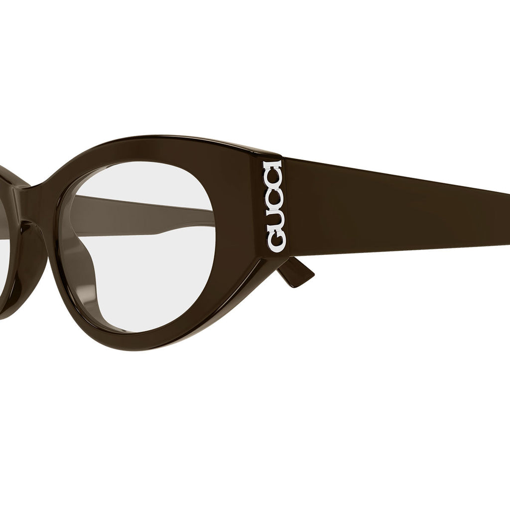 Gucci Occhiali da Vista GG2041O 003 Marrone Scuro/Trasparente Donna