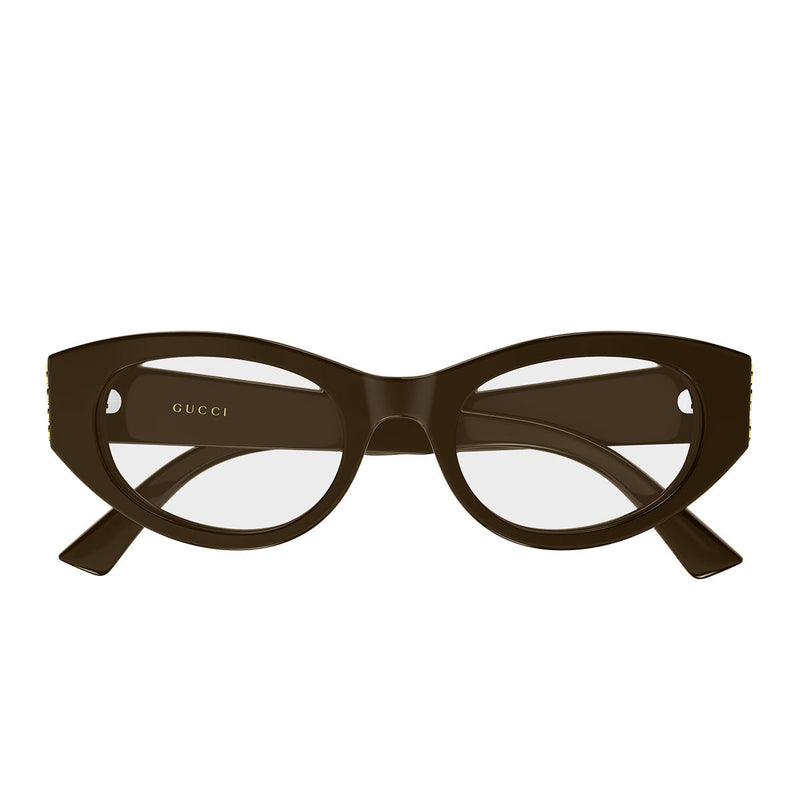 Gucci Occhiali da Vista GG2041O 003 Marrone Scuro/Trasparente Donna