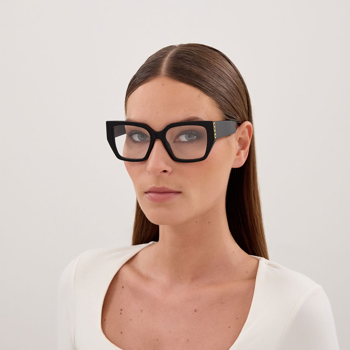Gucci Occhiali da Vista GG2042O 001 Nero/Trasparente Donna