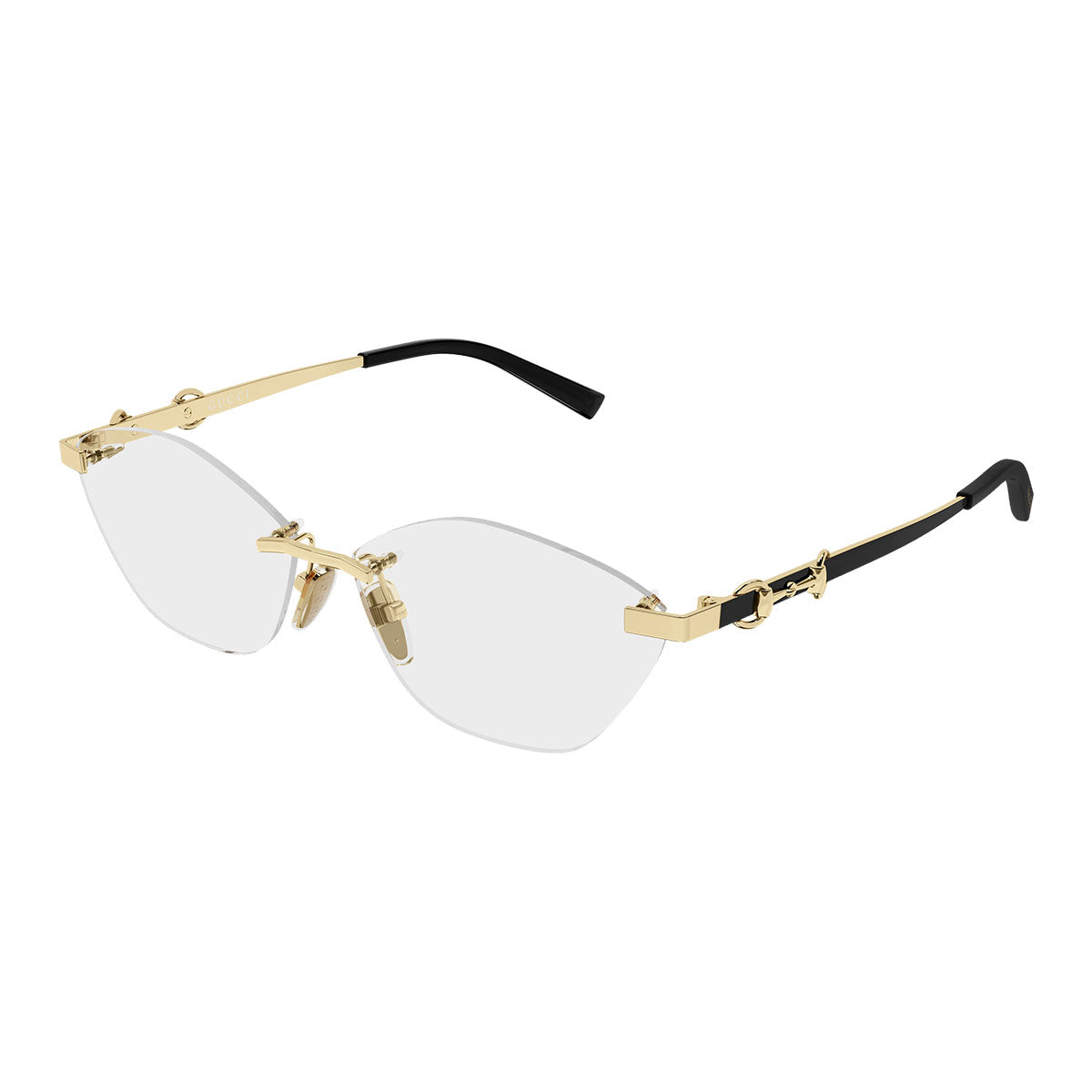 Gucci Occhiali da Vista GG2050O 001 Nero/Trasparente Donna