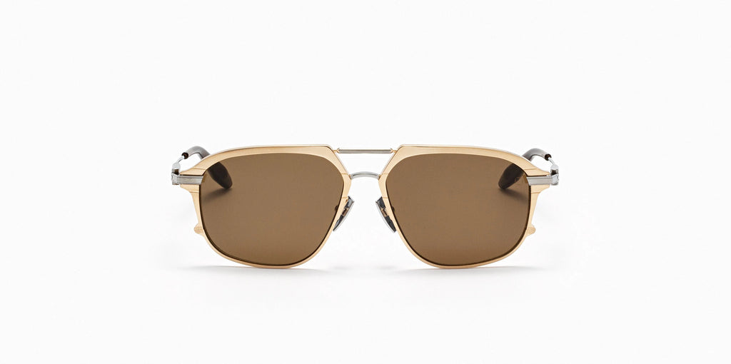 Occhiali da sole AKONI ICARUS Brushed White Gold