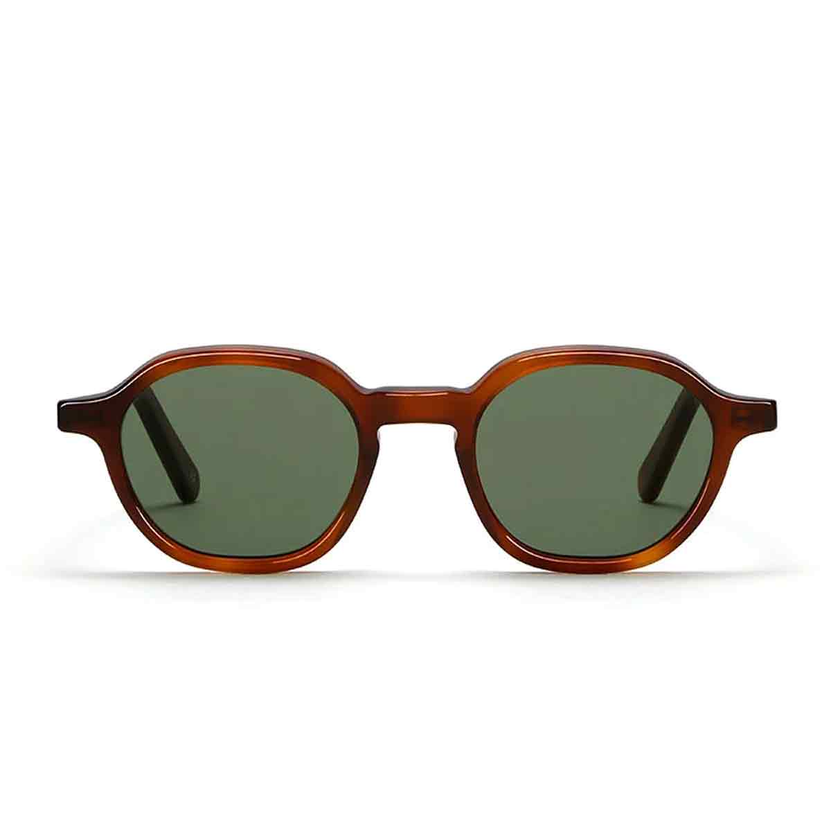 L.G.R. Occhiali da Sole Algiers 7027 Marrone Chiaro 02/Verde G15