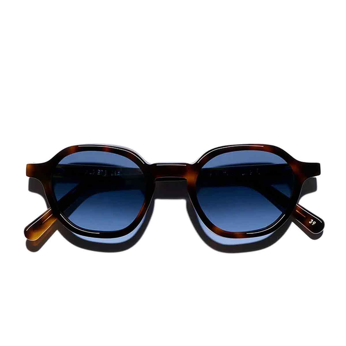 L.G.R. Occhiali da Sole Algiers 7028 Marrone Maculato 39/Blu HD 3