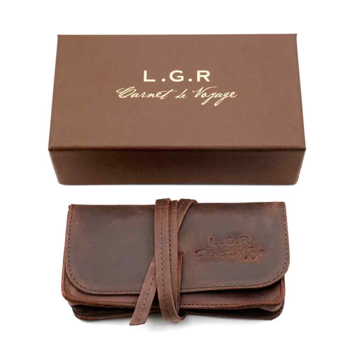 L.G.R. Occhiali da Sole Asmara 6547 Marrone Tabacco 90/Verde Fotocromatici