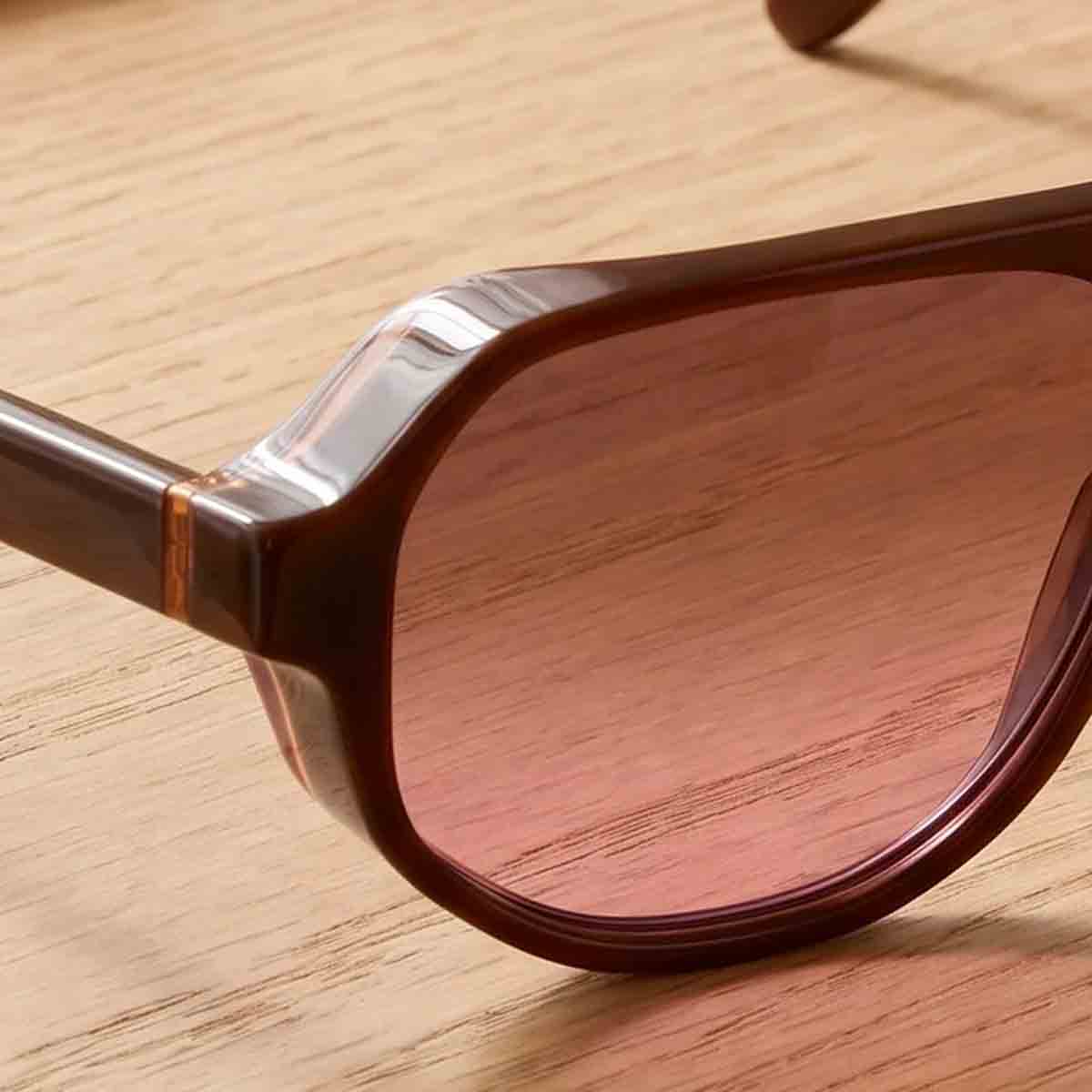 L.G.R. Occhiali da Sole Asmara 7241 Marrone/Rosso Rubino Sfumato Fotocromatici
