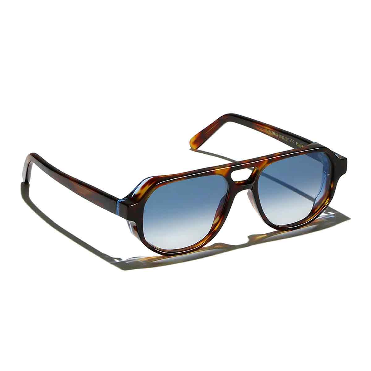L.G.R. Occhiali da Sole Asmara 7242 Marrone Maculato/Blu Sfumato Fotocromatici 2