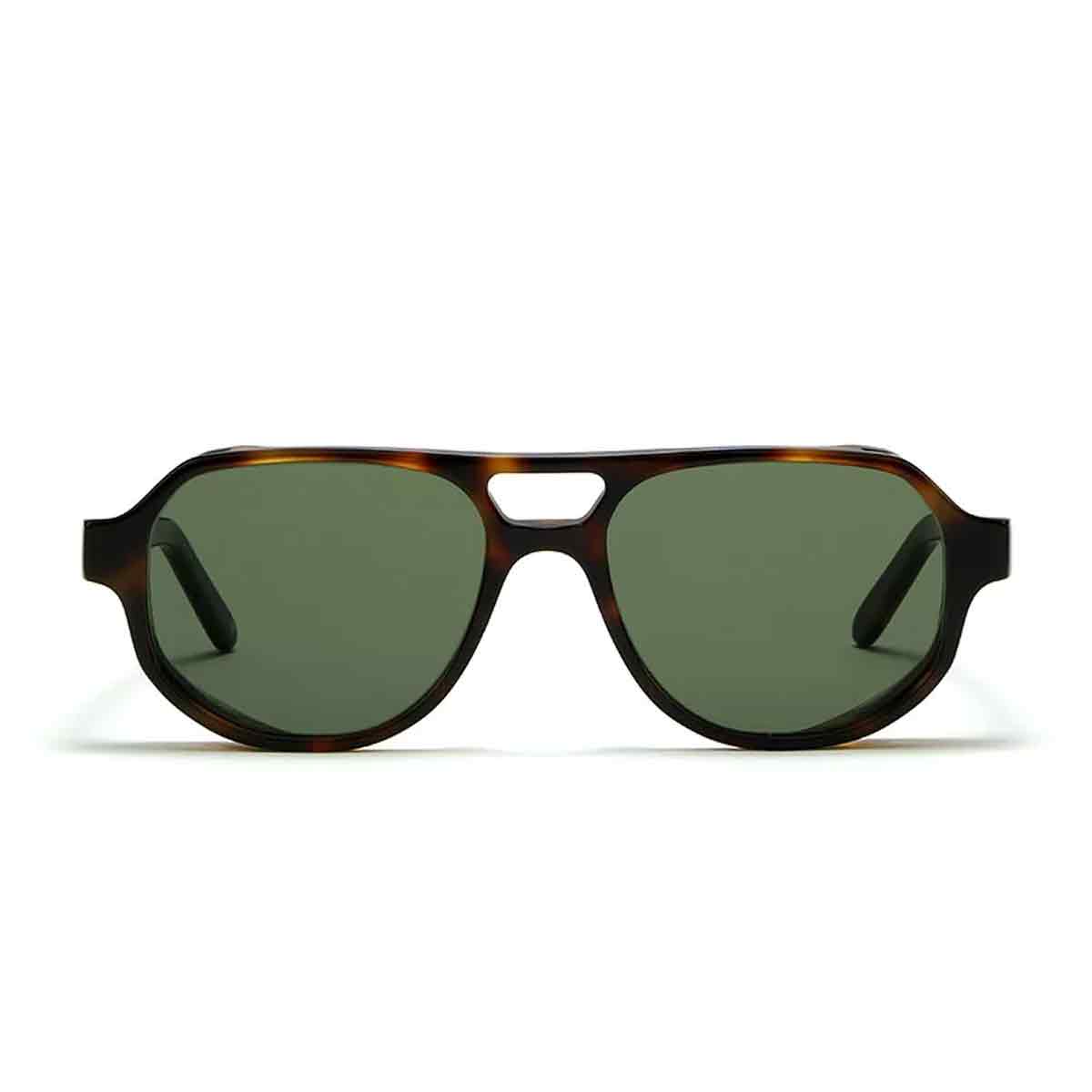 L.G.R. Occhiali da Sole Asmara Explorer 5703 Marrone Maculato 39/Verde G15
