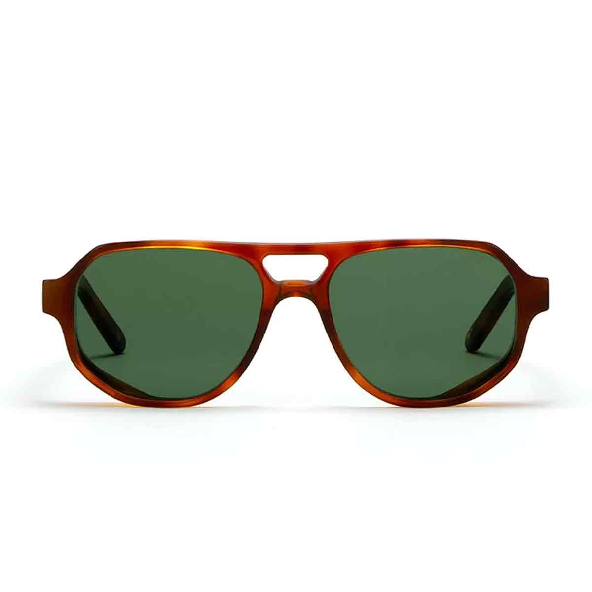 L.G.R. Occhiali da Sole Asmara Explorer 5920 Marrone Chiaro 02/Verde G15