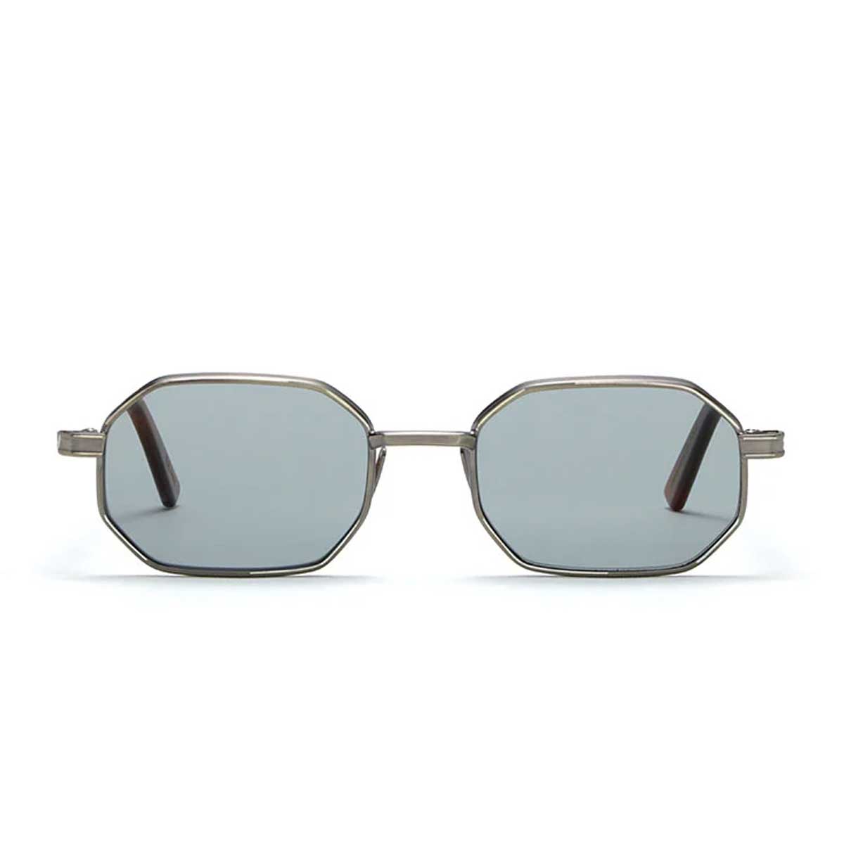L.G.R. Occhiali da Sole Axum 6462 Argento Marrone Chiaro 02/Blu Chiaro Fotocromatici