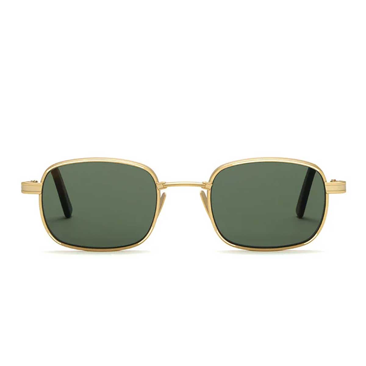 L.G.R. Occhiali da Sole Cactus 6815 Oro Opaco Marrone Maculato 39/Verde G15