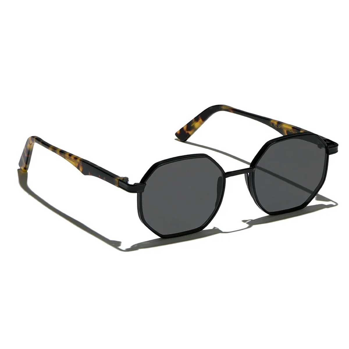 L.G.R. Occhiali da Sole Danakil 6343 Nero Marrone Tartarugato 23/Grigio 2