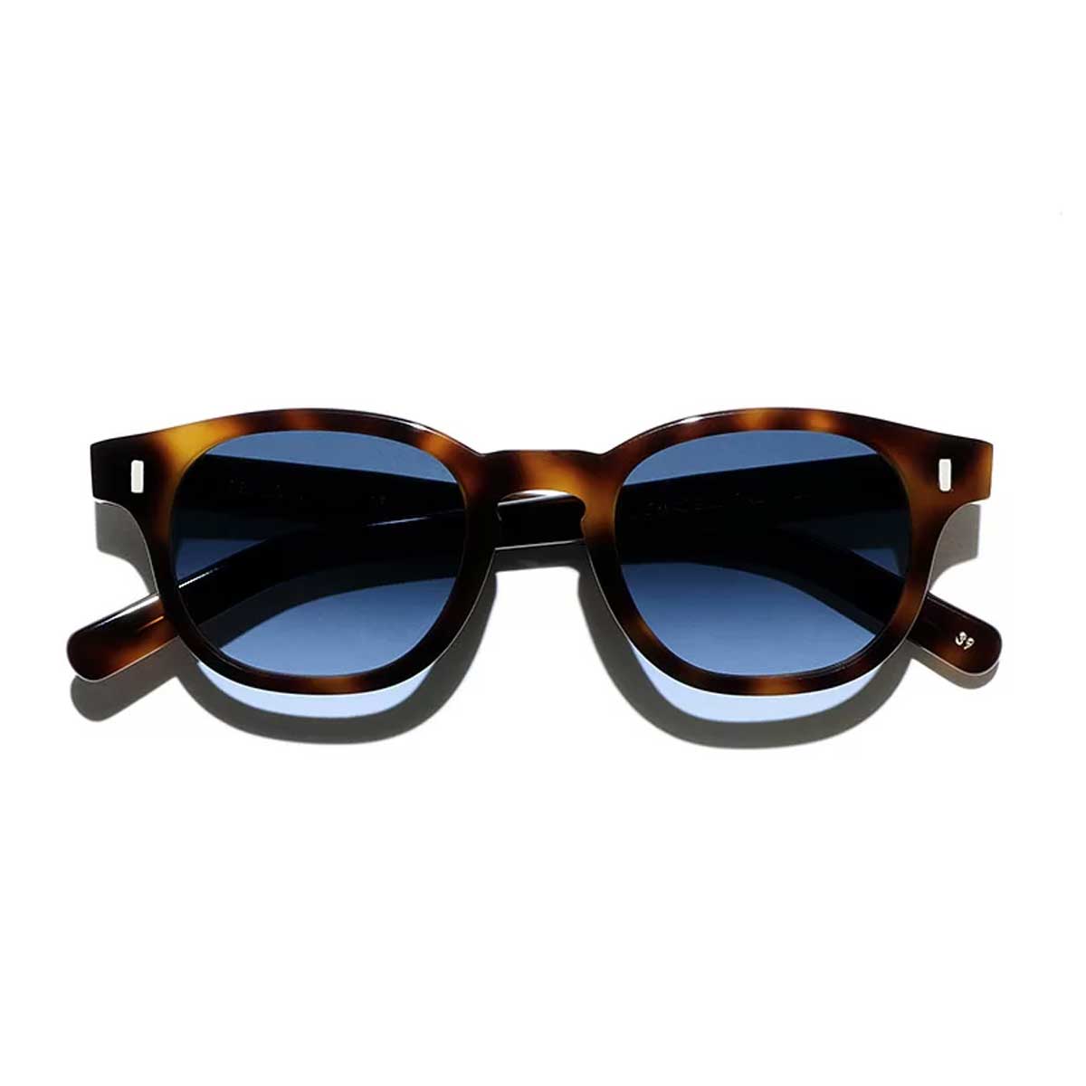L.G.R. Occhiali da Sole Fez Bold Marrone Maculato 39/Blu HD 3