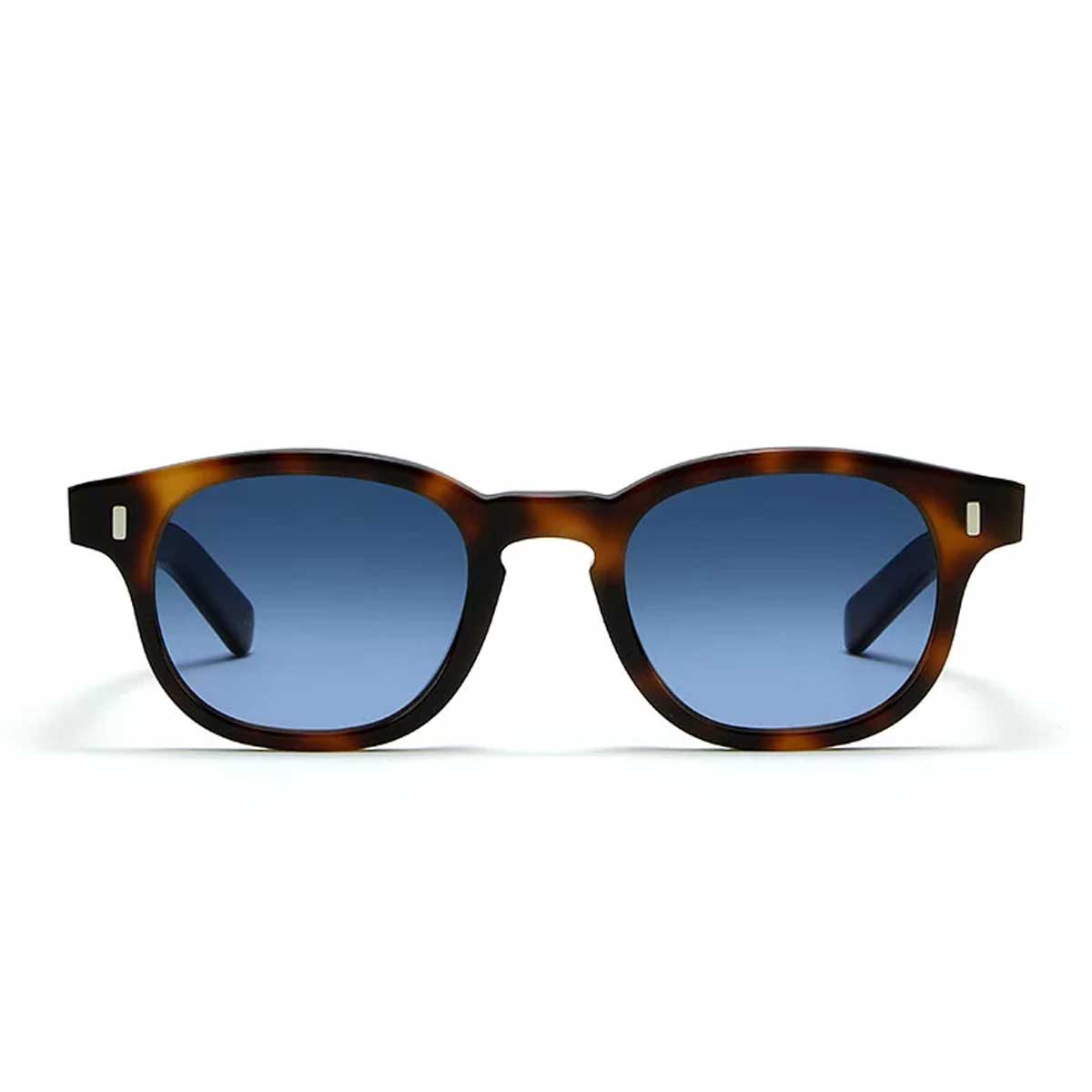 L.G.R. Occhiali da Sole Fez Bold Marrone Maculato 39/Blu HD