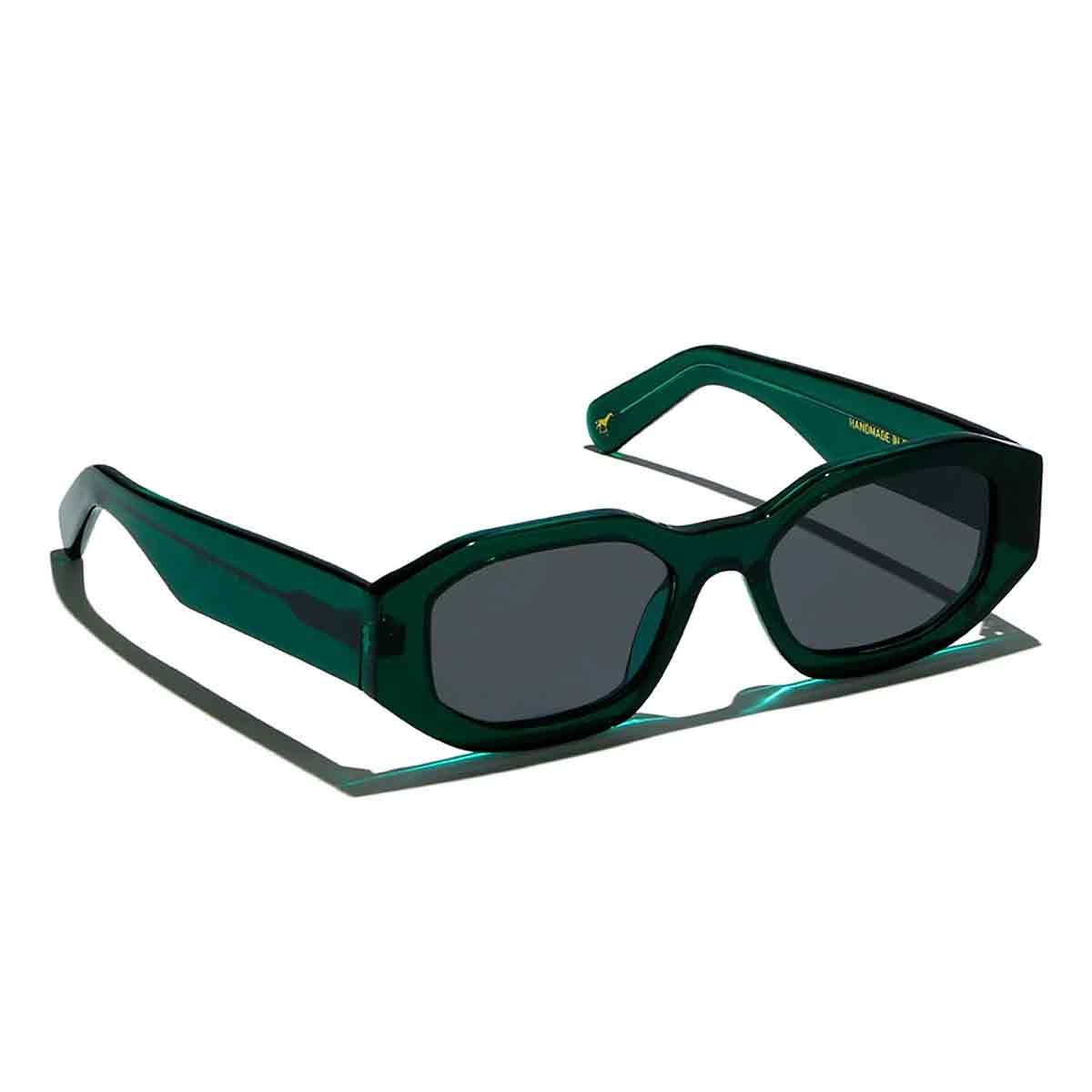 L.G.R. Occhiali da Sole Khartoum 5455 Verde Smeraldo 87/Grigio