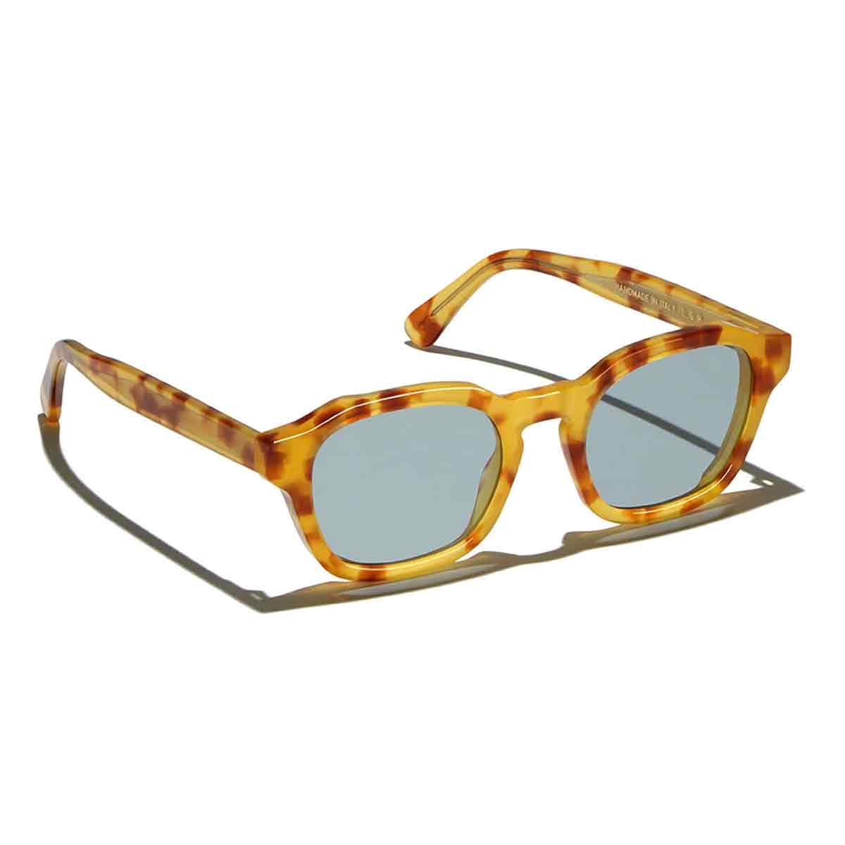 L.G.R. Occhiali da Sole Kigali 7009 Marrone Miele 52/Blu Chiaro Fotocromatici