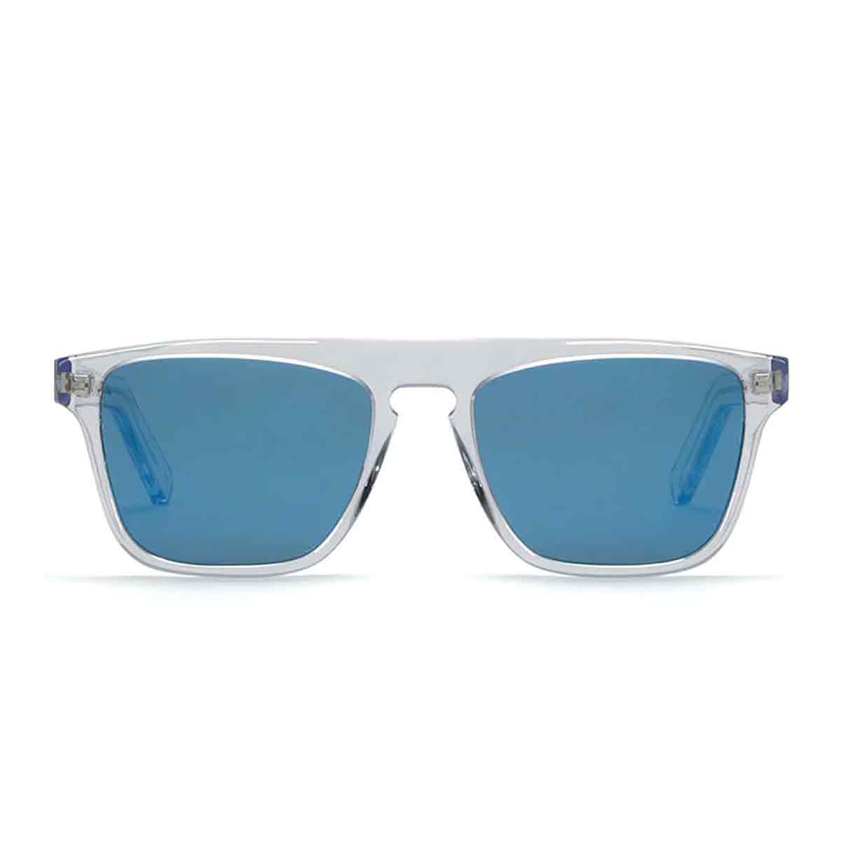 L.G.R. Occhiali da Sole Luanda II 6685 Crystal 27/Blu Specchiato Polarizzati