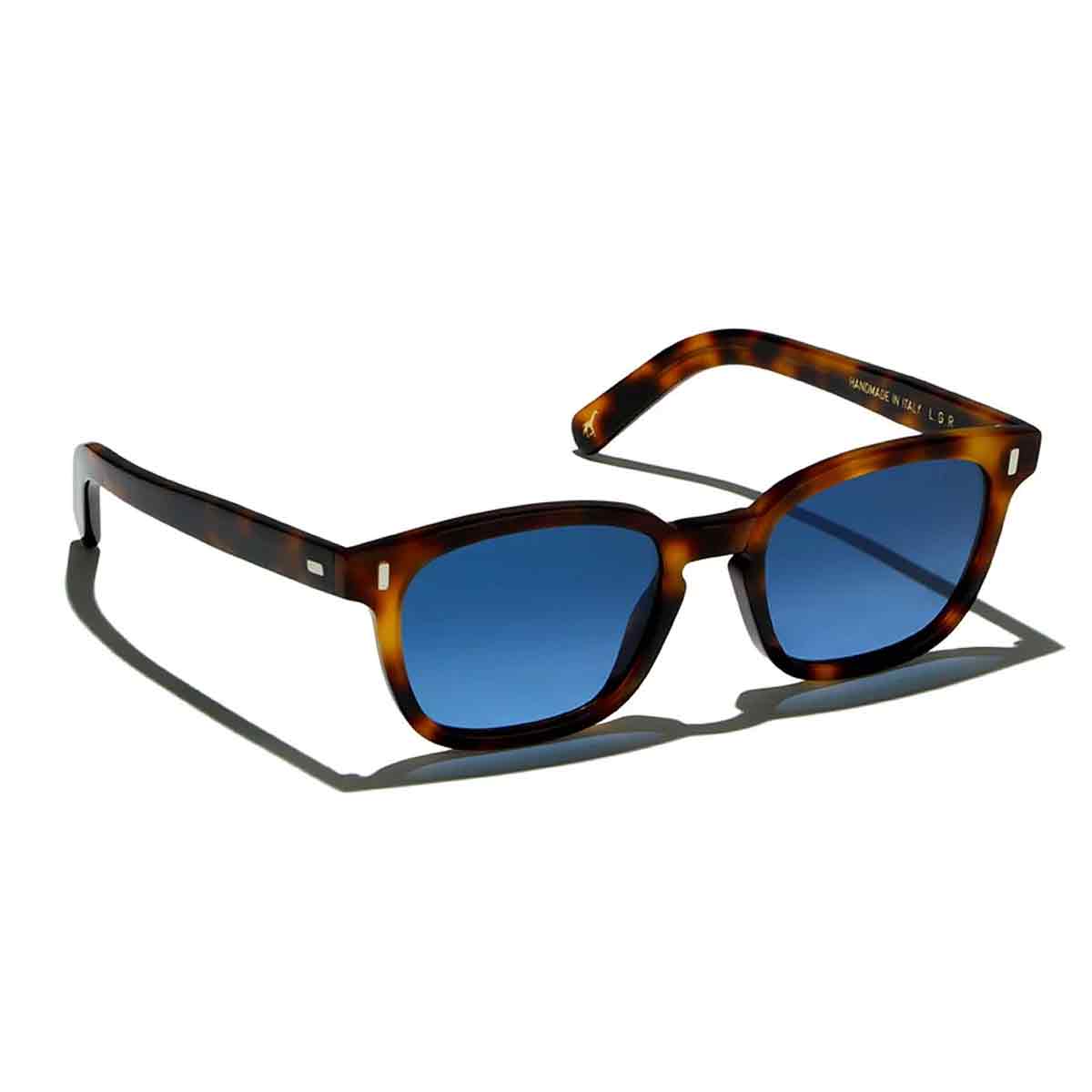 L.G.R. Occhiali da Sole Malabo Bold 5759 Marrone Maculato 39/Blu HD 2