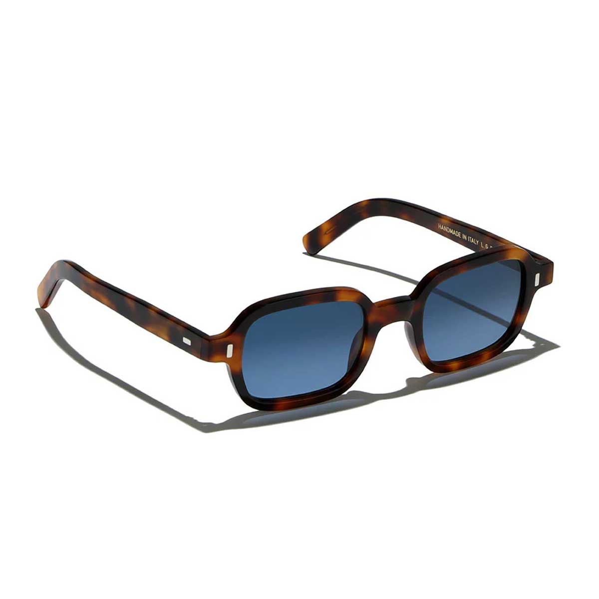 L.G.R. Occhiali da Sole Marrakech Bold 6307 Marrone Maculato 39/Blu Sfumato HD