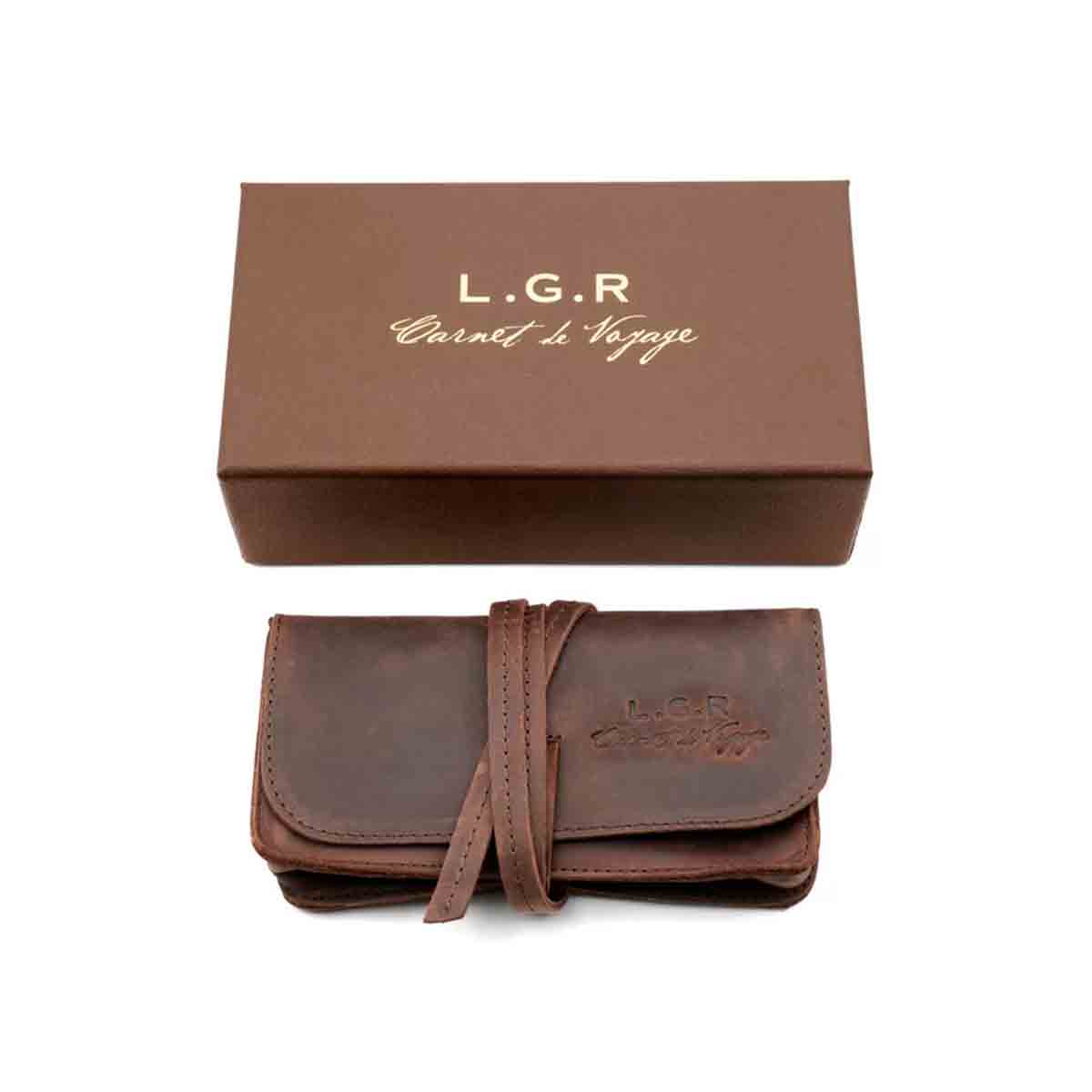 L.G.R. Occhiali da Sole Marrakech Carnet de Voyage 7068 Marrone Tabacco 90/Verde Fotocromatici 7
