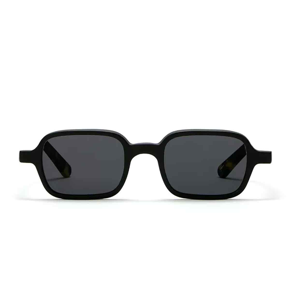 L.G.R. Occhiali da Sole Marrakech Nero Opaco Marrone Tartarugato 23C/Grigio