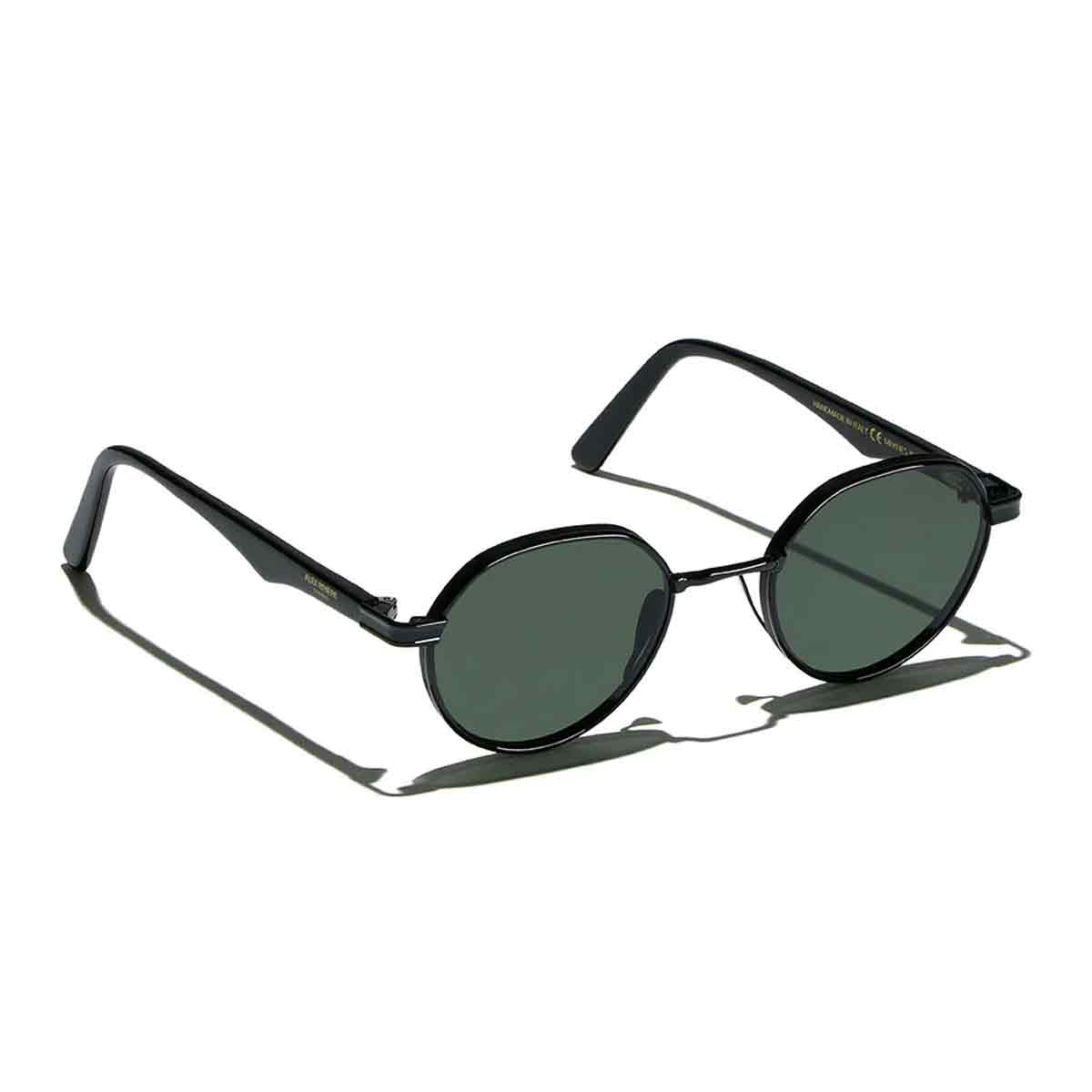L.G.R. Occhiali da Sole Meknes Nero 01/Verde Scuro G15