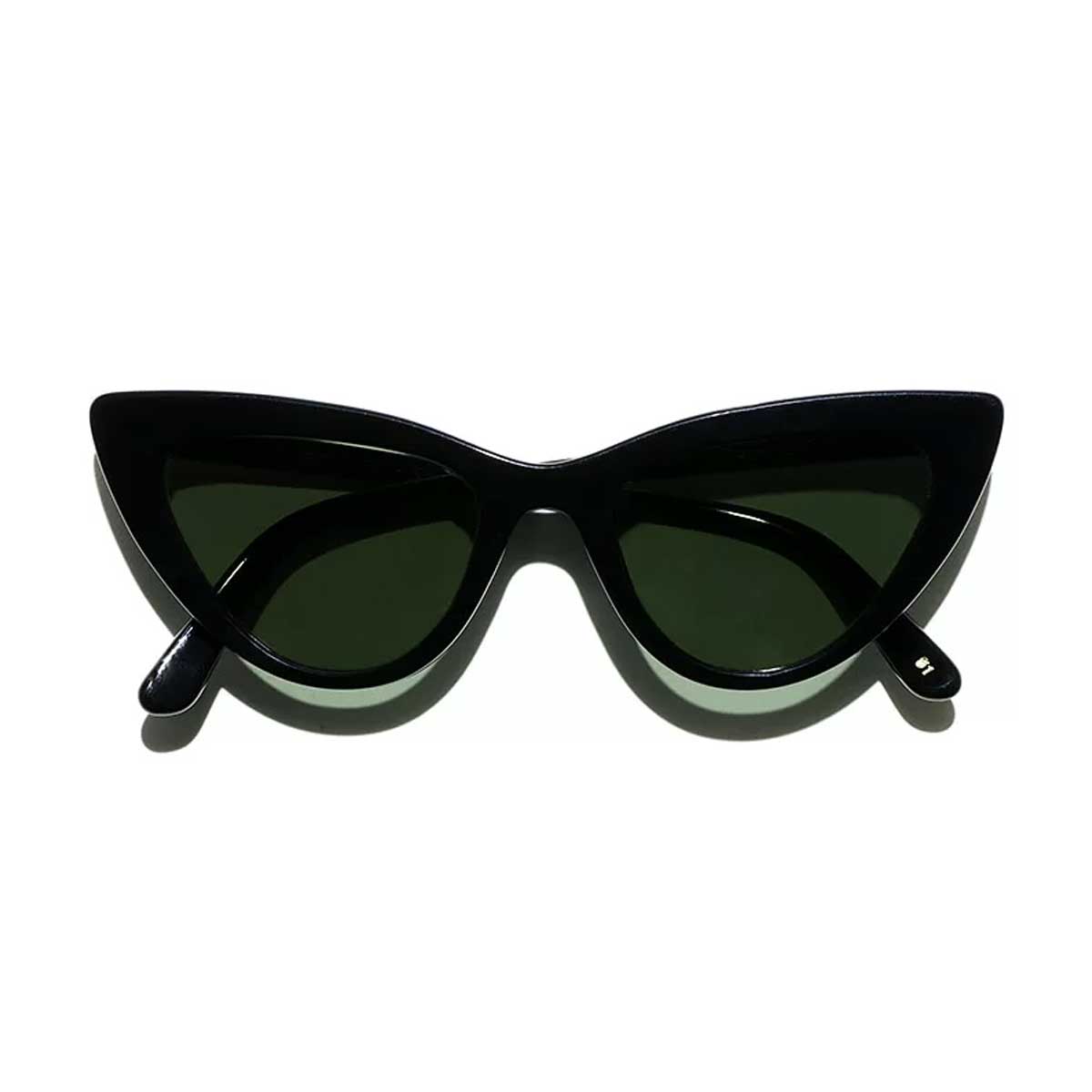 L.G.R. Occhiali da Sole Orchid 5698 Nero 01/Verde G15 3