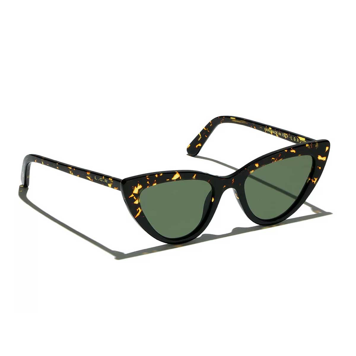 L.G.R. Occhiali da Sole Orchid 5699 Marrone Scuro 09/Verde G15 2
