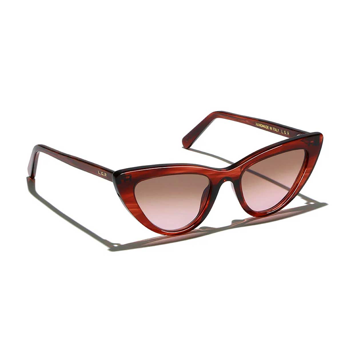 L.G.R. Occhiali da Sole Orchid 7084 Marrone 103/Rosso Rubino Sfumato Fotocromatici 2