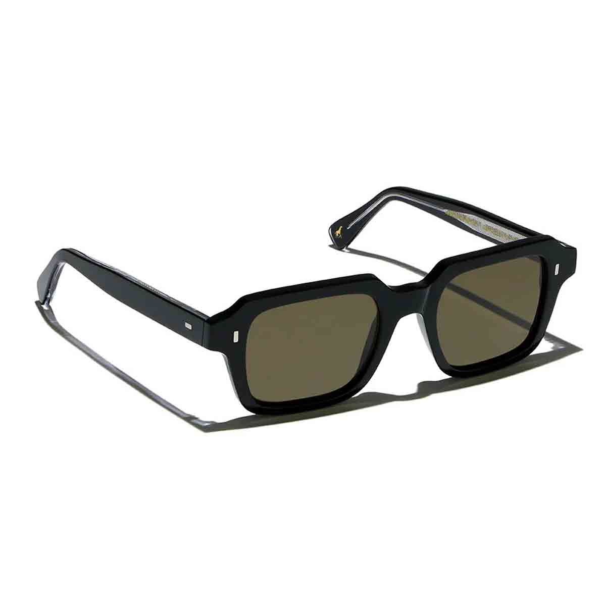 L.G.R. Occhiali da Sole Raffaello II 7060 Nero 01/Marrone Polarizzati
