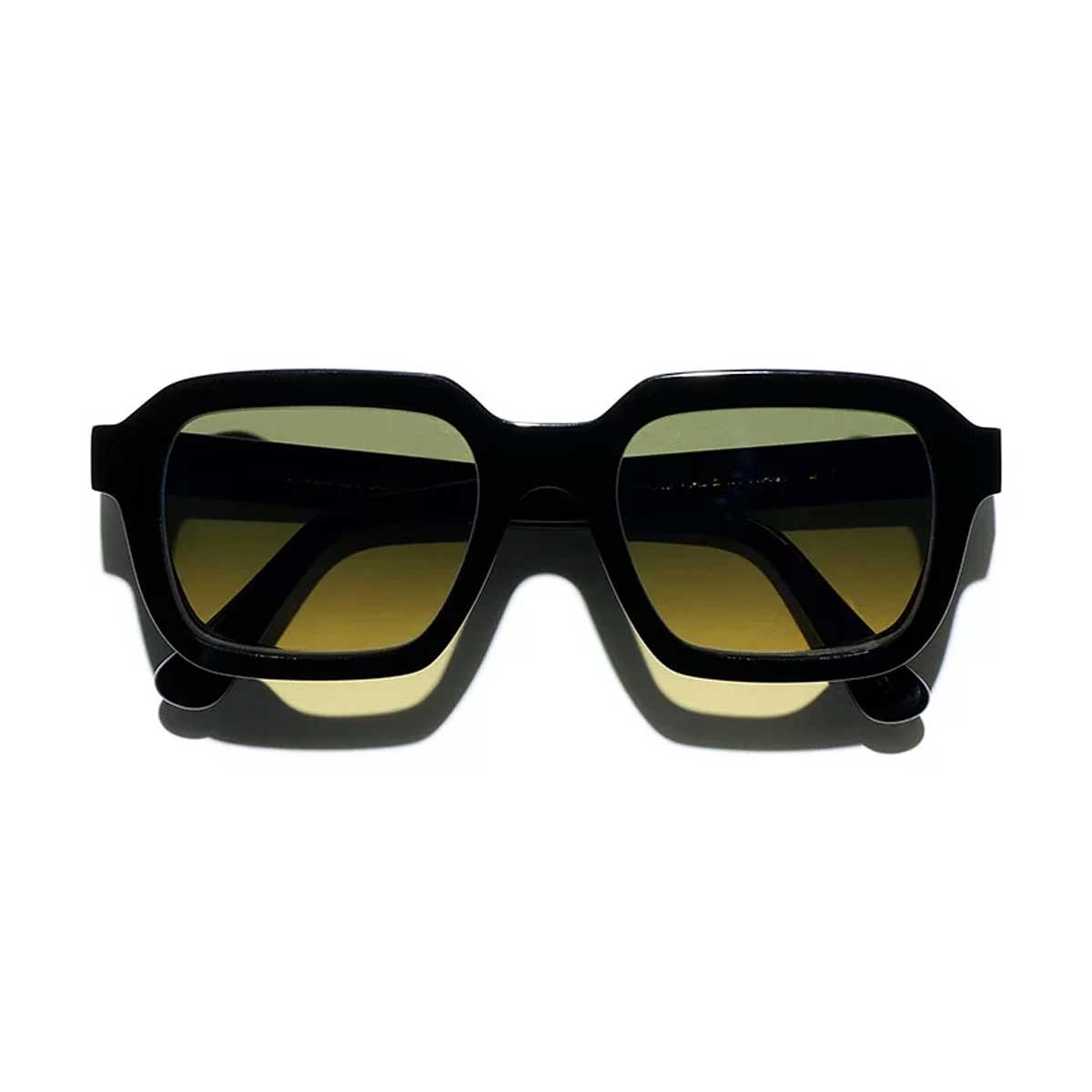 L.G.R. Occhiali da Sole Raffaello Nero 01/Giallo Sfumato Fotocromatici