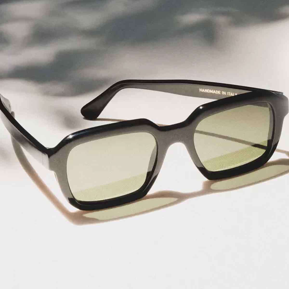 L.G.R. Occhiali da Sole Raffaello Nero 01/Verde G15