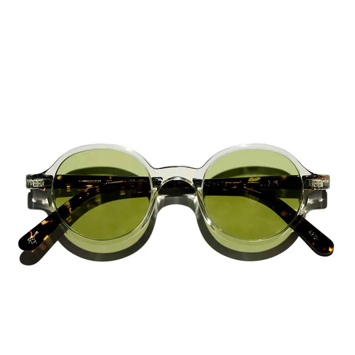 L.G.R. Occhiali da Sole Reunion Champagne Marrone Scuro 49C/Verde Fotocromatici