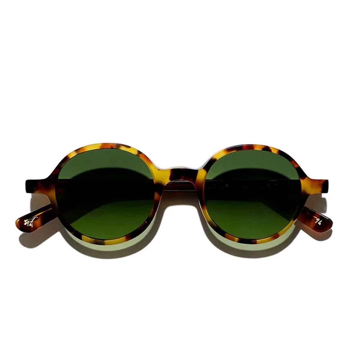 L.G.R. Occhiali da Sole Reunion Marrone 74/Verde G15