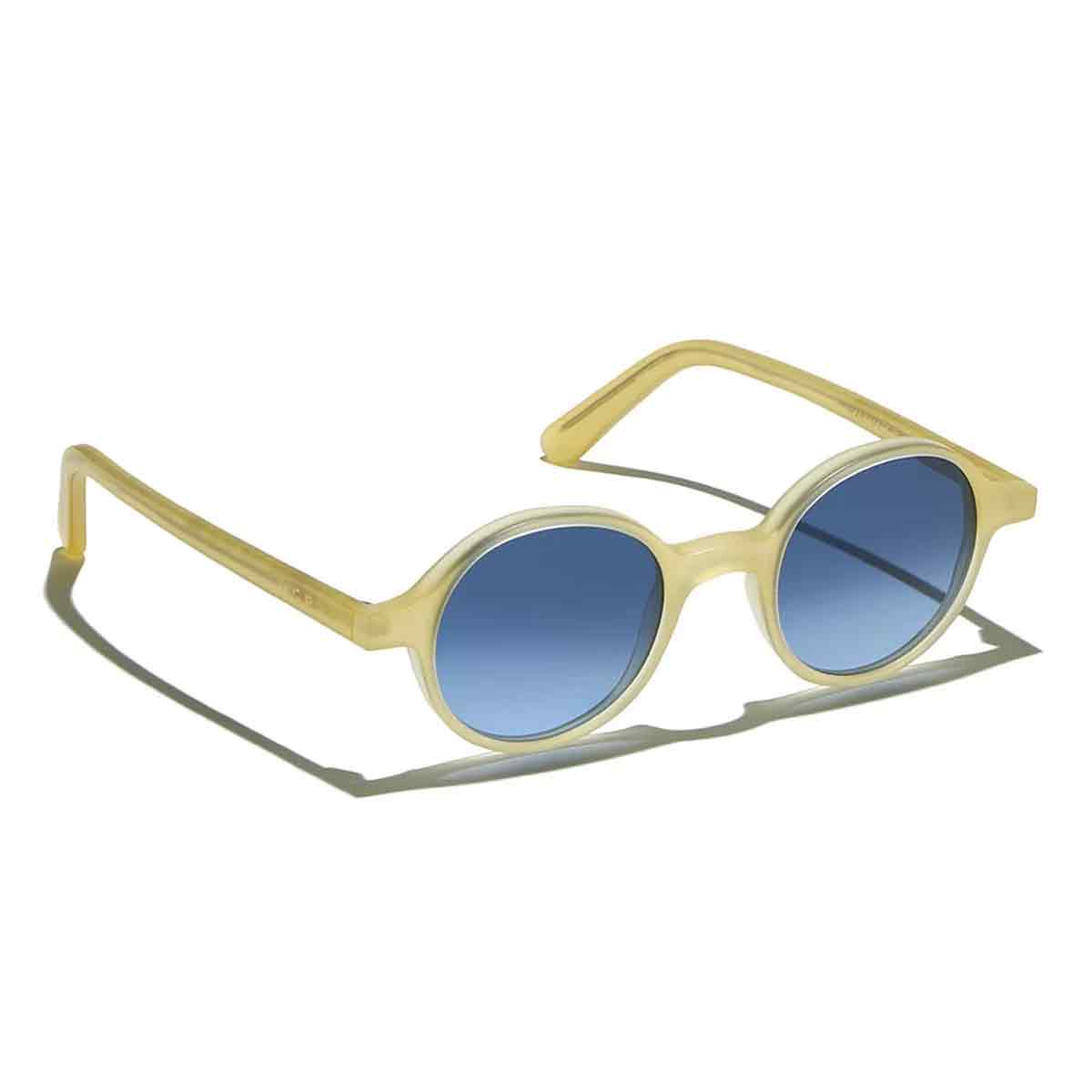 L.G.R. Occhiali da Sole Reunion Miele Opaco 20/Blu HD 2