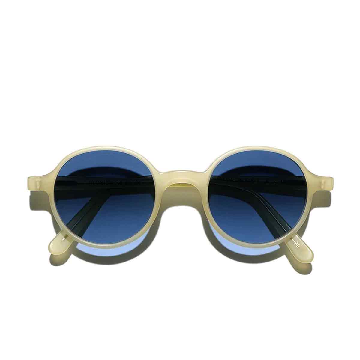 L.G.R. Occhiali da Sole Reunion Miele Opaco 20/Blu HD 3