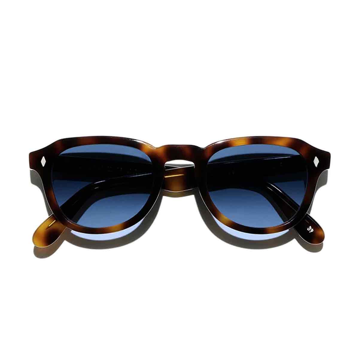 L.G.R. Occhiali da Sole Simba 4043 Marrone Maculato 39/Blu HD 3