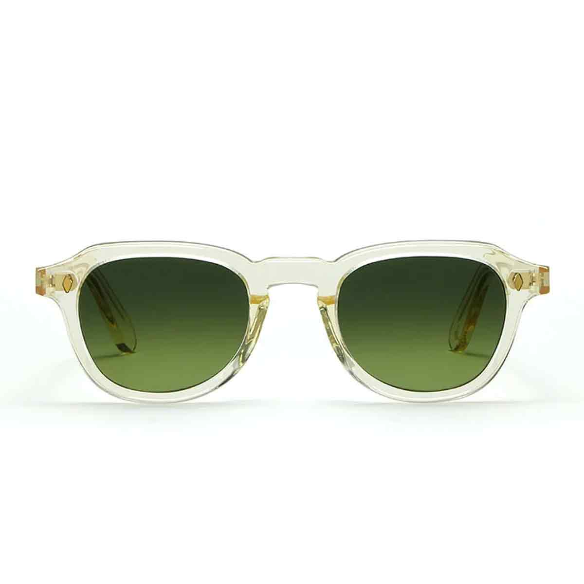 L.G.R. Occhiali da Sole Simba 7282 Champagne Oro 49/Verde Sfumato G15