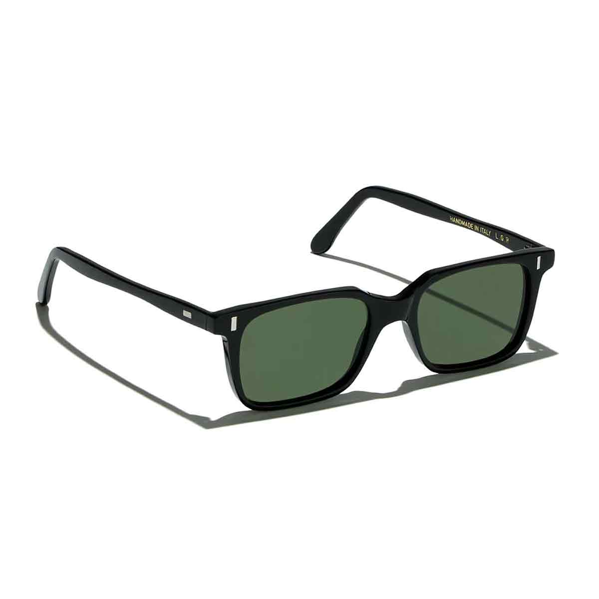 L.G.R. Occhiali da Sole Suez Nero 01/Verde G15 2