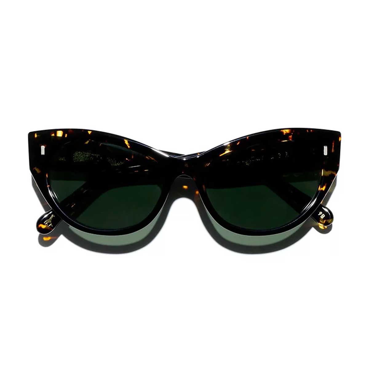 L.G.R. Occhiali da Sole Twiga 4050 Nero Marrone Scuro 09/Verde Scuro G15