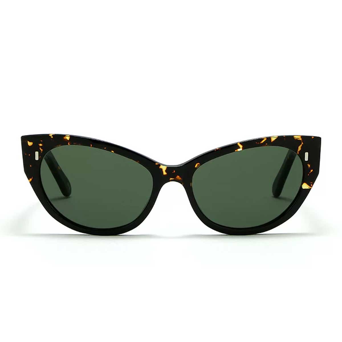 L.G.R. Occhiali da Sole Twiga 4688 Nero Marrone Scuro 09B/Verde Scuro G15