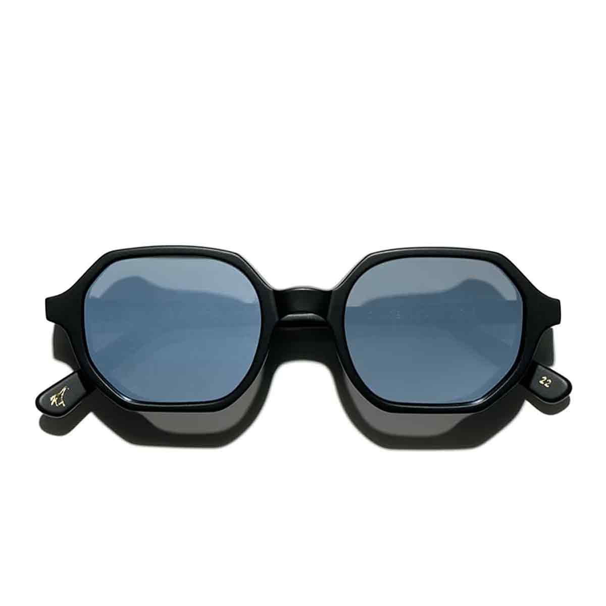 L.G.R. Occhiali da Sole Zanzibar Explorer 5965 Nero Opaco 22/Argento Specchiato 3