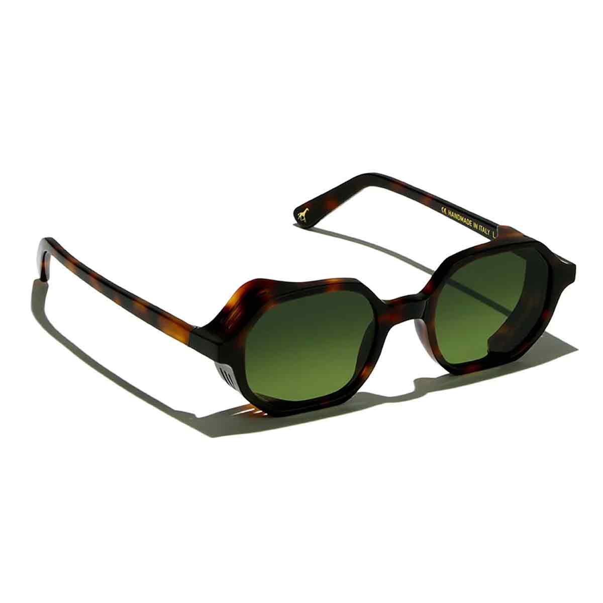 L.G.R. Occhiali da Sole Zanzibar Explorer 5971 Marrone Maculato 39/Verde G15 2