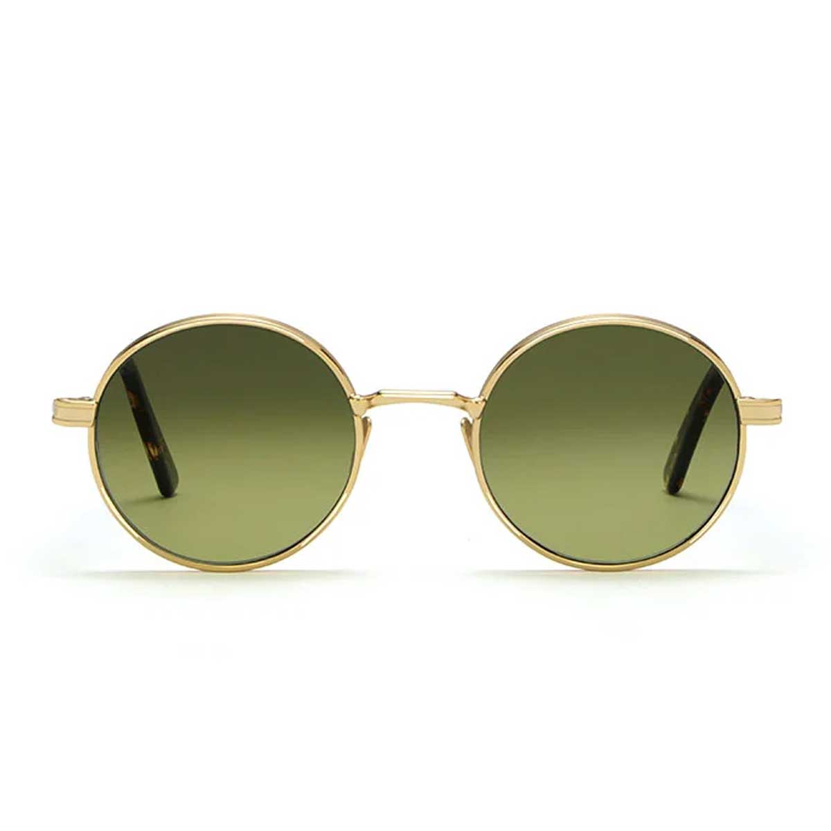 L.G.R. Occhiali da Sole Zelalem 6694 Oro Marrone Scuro 09/Verde Sfumato Fotocromatici