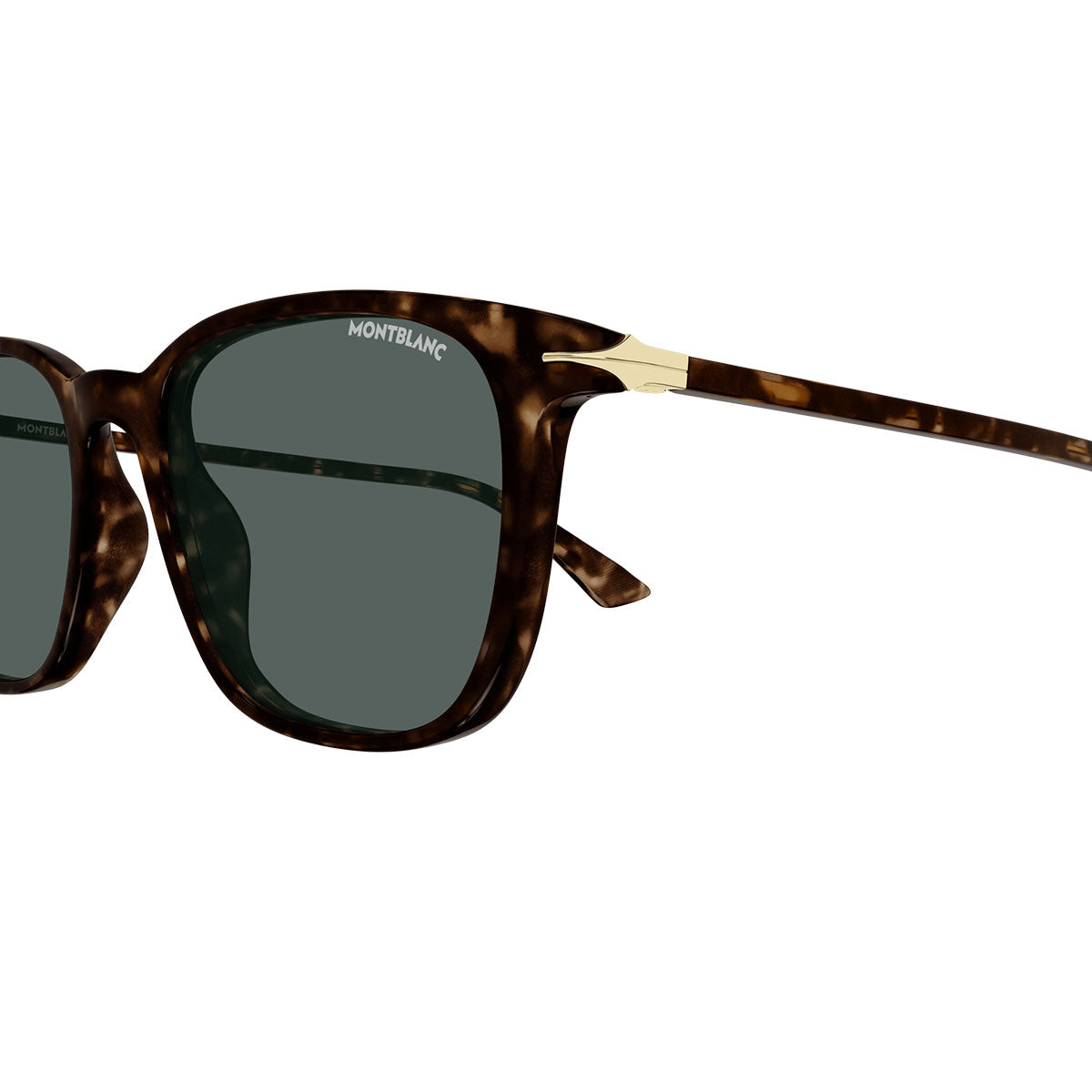 Montblanc Occhiali da Sole MB0338S 002 Marrone/Verde Uomo