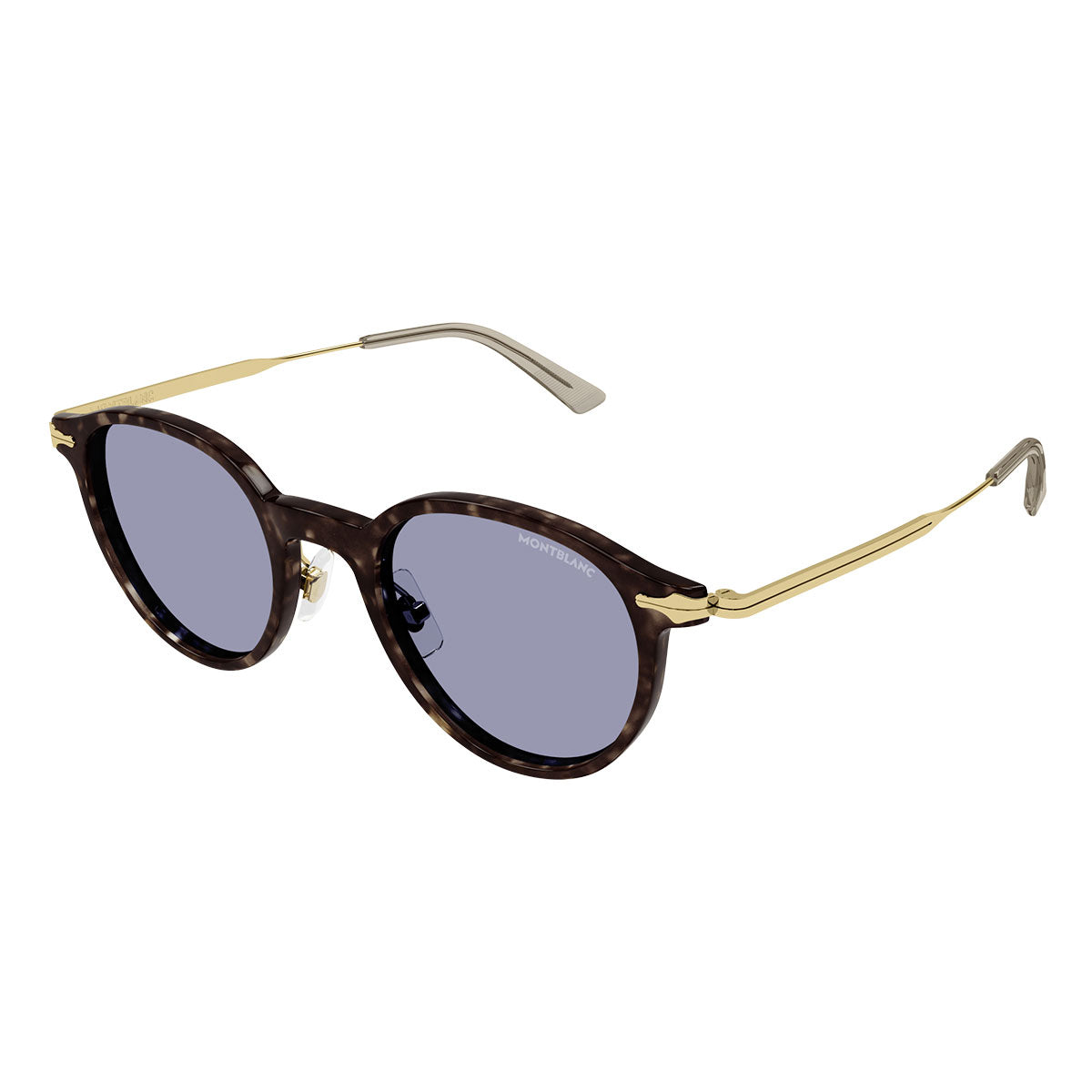 Montblanc Occhiali da Sole MB0362S 002 Marrone/Azzurro Chiaro Uomo