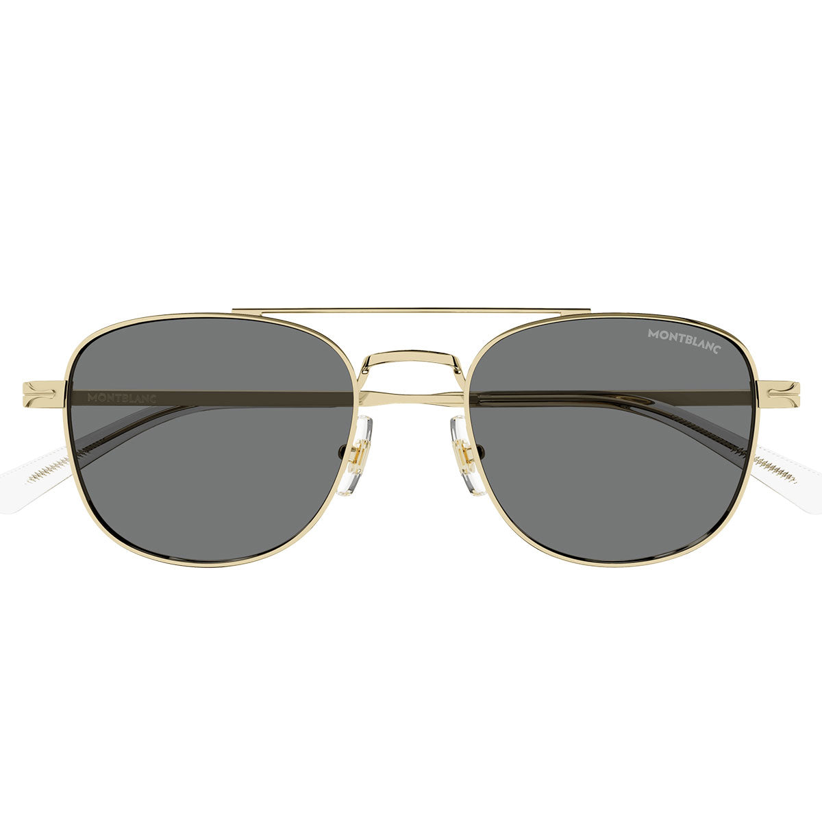 Montblanc Occhiali da Sole MB0363S 001 Oro/Grigio Chiaro Uomo